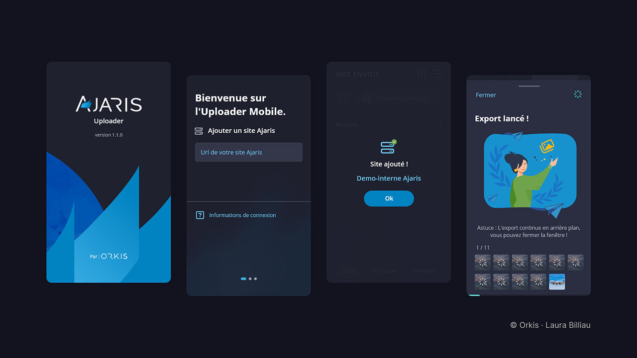 Ajaris Uploader Laura Billiau Designer UX UI Ajaris Uploader Laura Billiau Designer UX UI